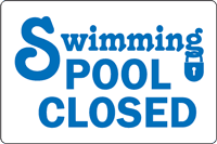 Pool signs at Carolina Pools of Sanford